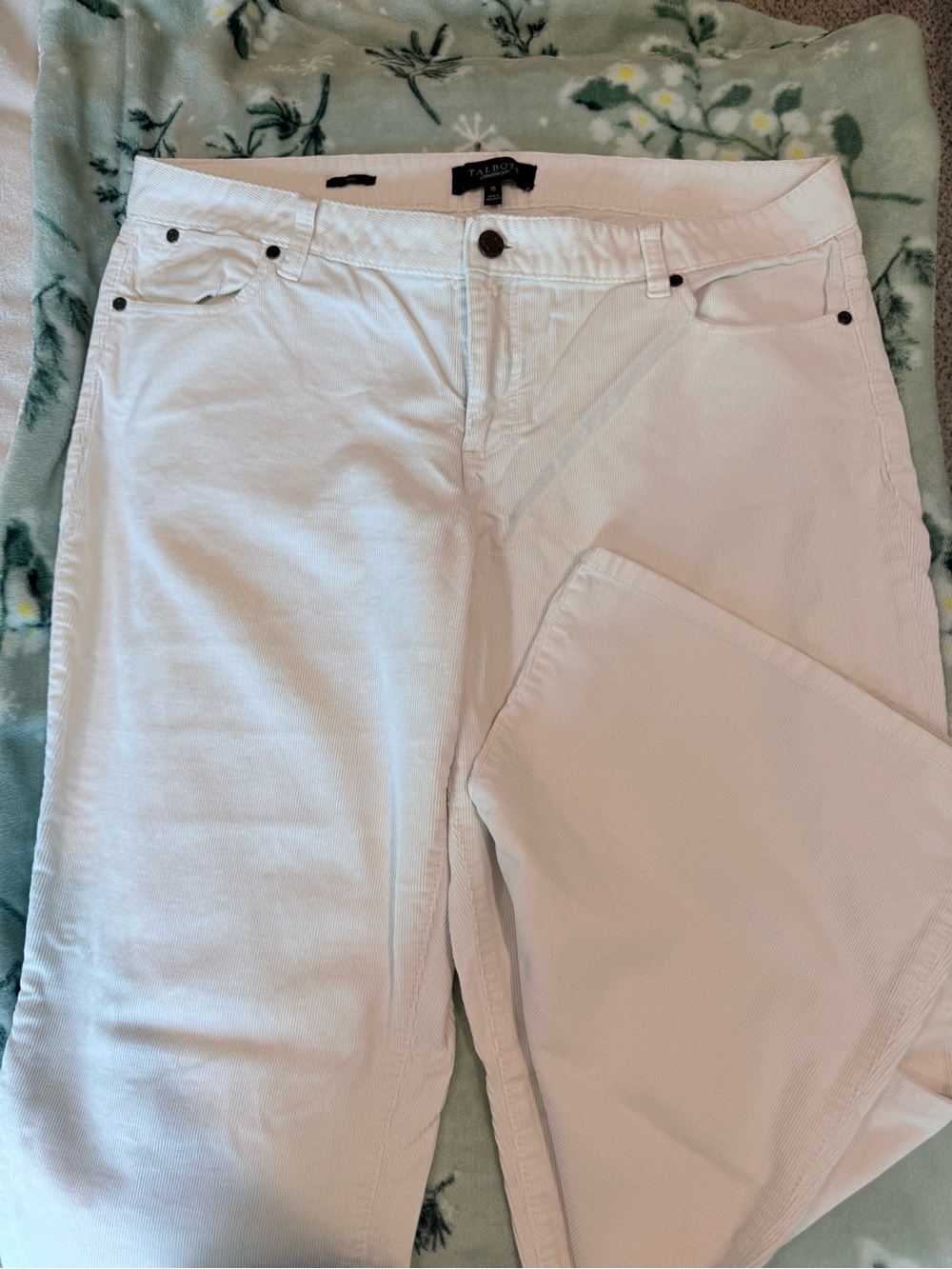 Talbots Winter White Boot Cut Women's corduroys